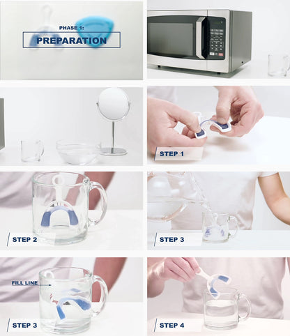 Dental Guard for Nighttime Teeth Grinding with Tray