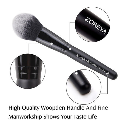 ZOREYA 15-Piece Makeup Brush Set with Black Handles