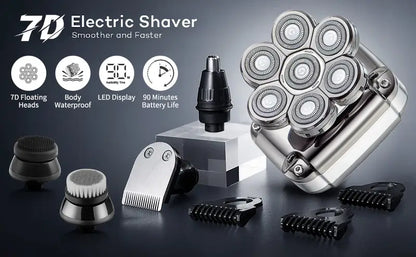 Waterproof Rechargeable Bald Head Shaver for Men